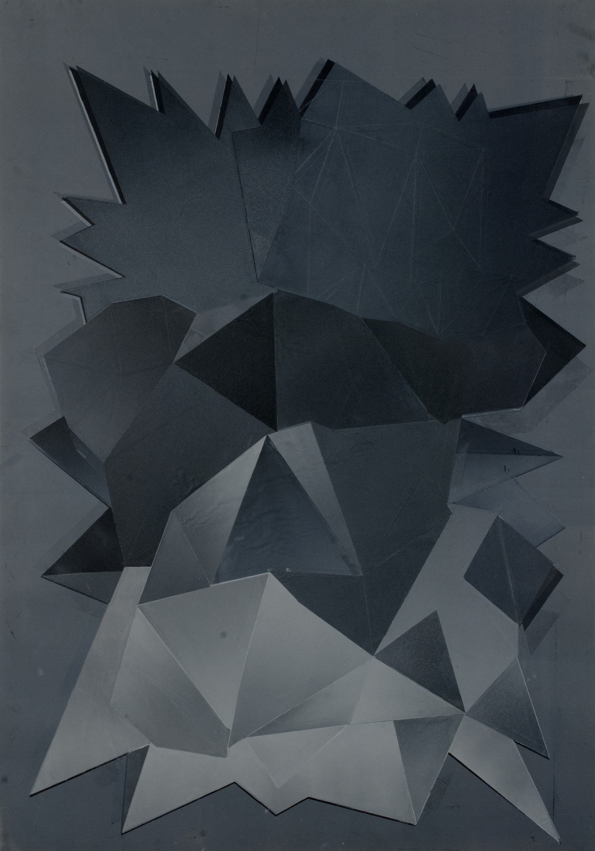 o.T., Radierung auf Bütten, 100x70 cm, 2012