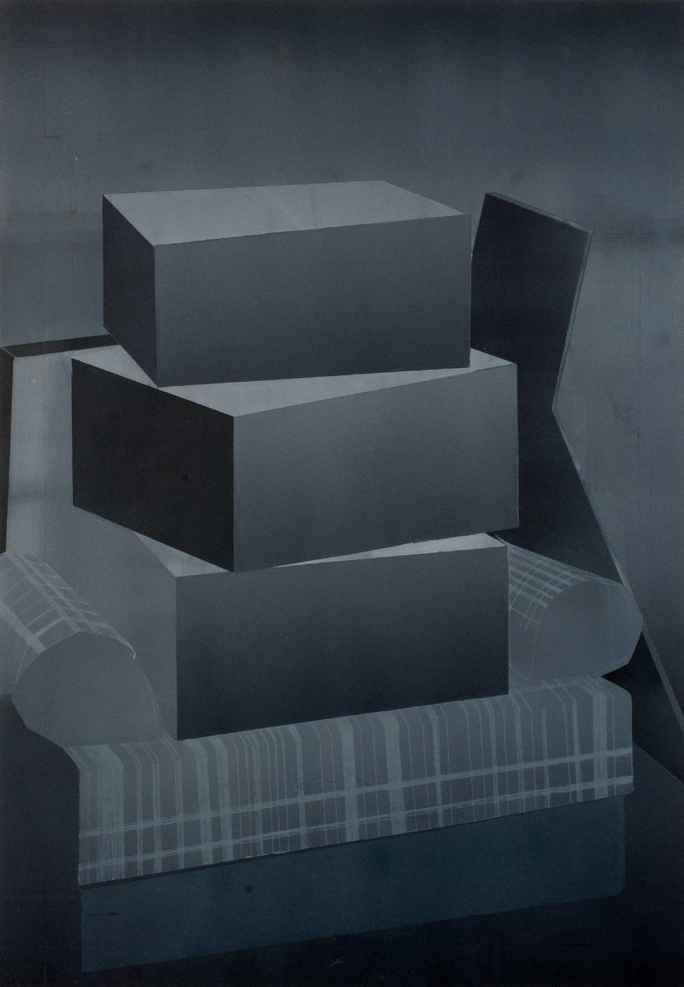 o.T., Radierung auf Bütten, 100x70 cm, 2012