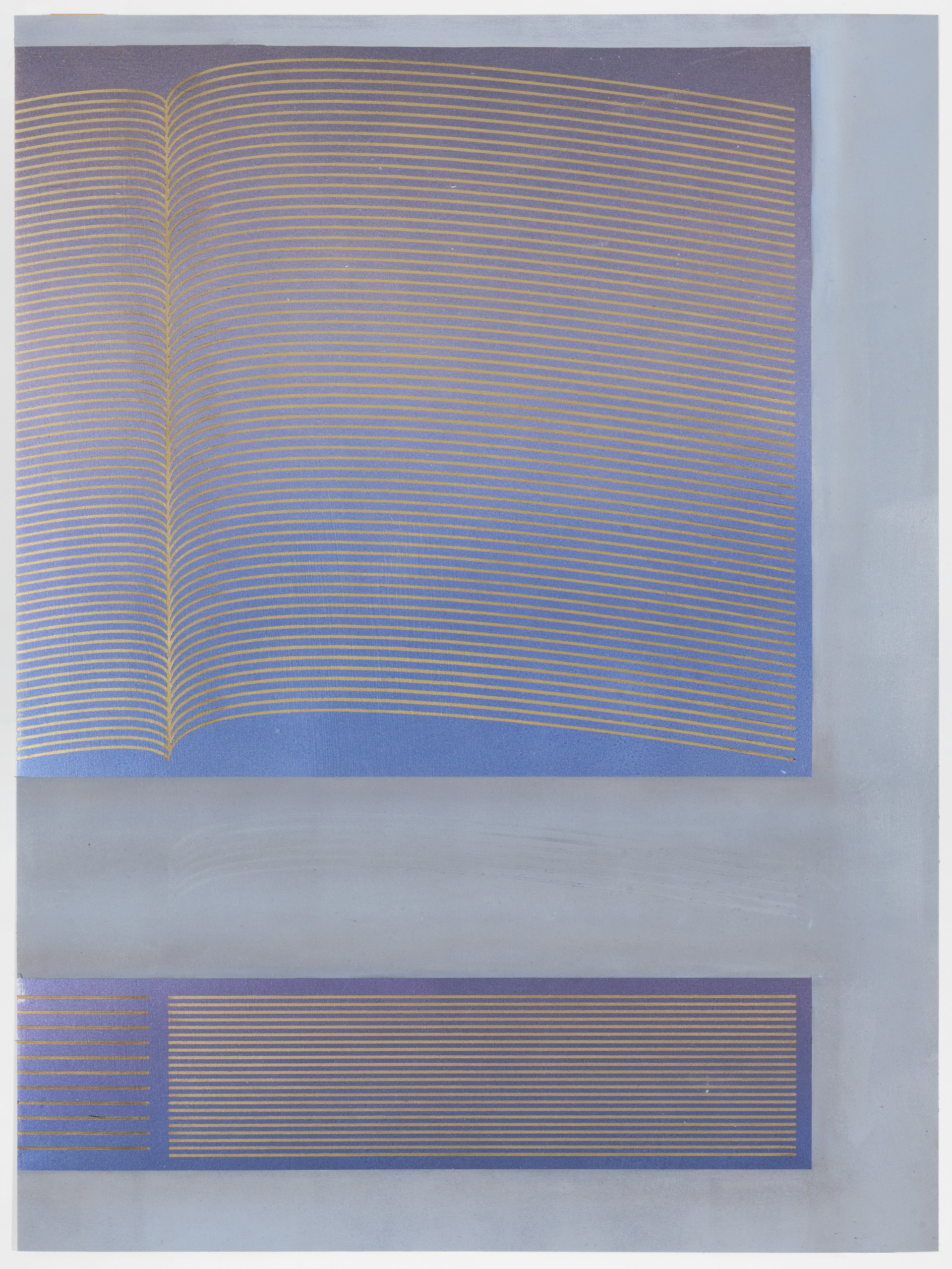 o.T. (B) Öl, Pigment auf Aluminium 2016 93x70cm