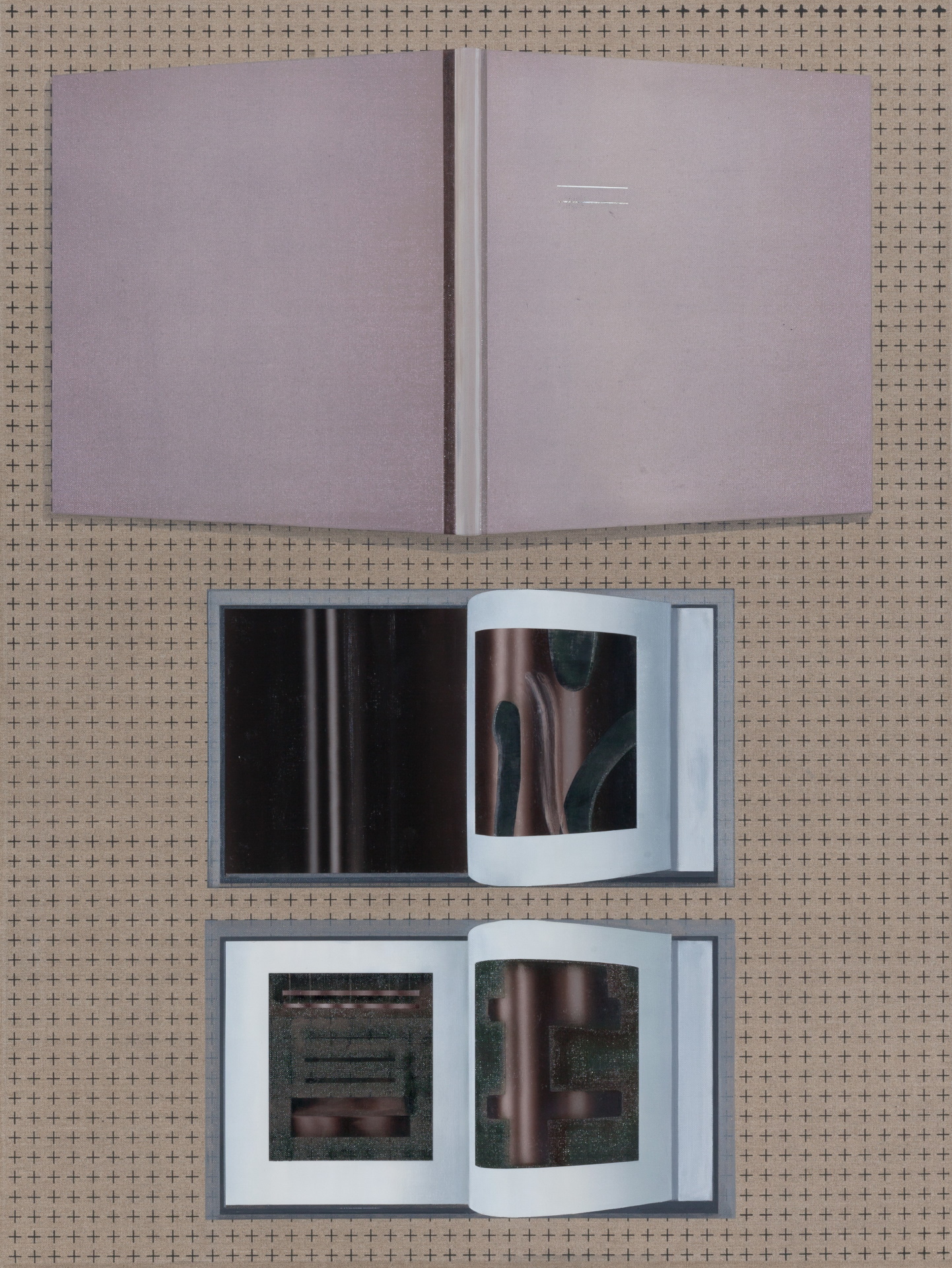 o.T., Öl, Vinyl auf Leinwand, 150x120 cm, 2017