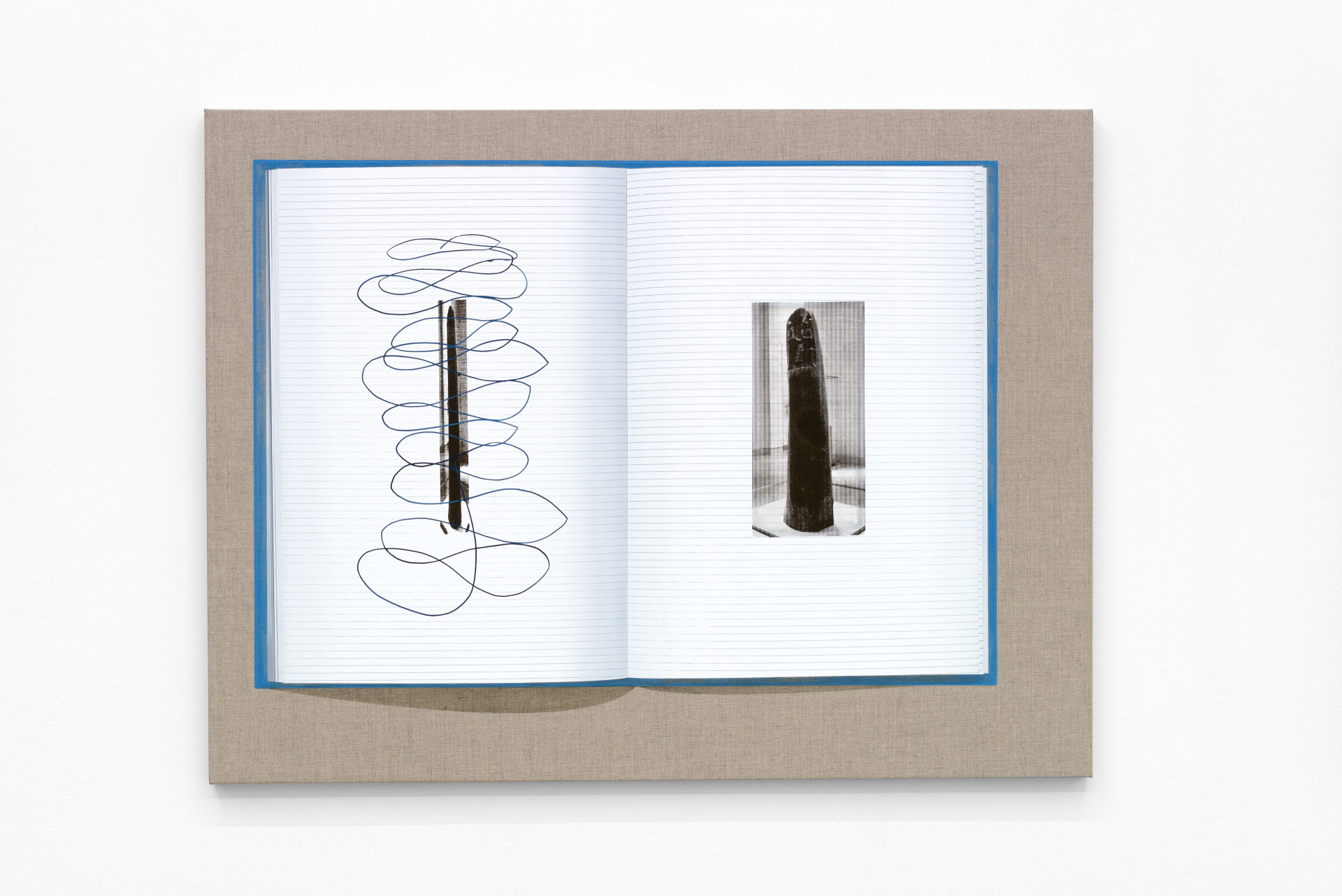 HAM, Öl, Siebdruck auf Leinwand, 92,5x70 cm, 2018