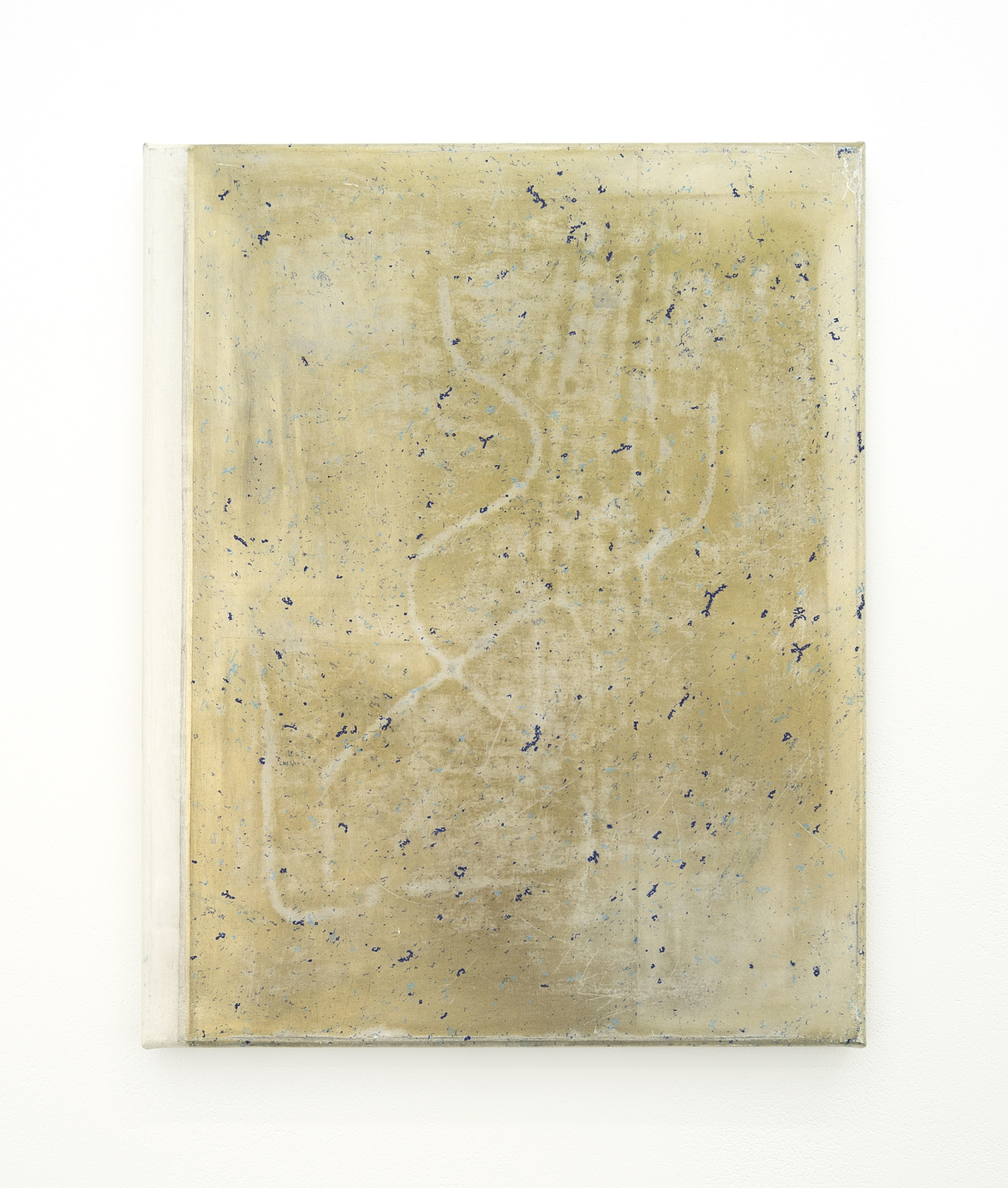 o.T., 60x45cm Öl, Pigment auf Leinwand, 2020