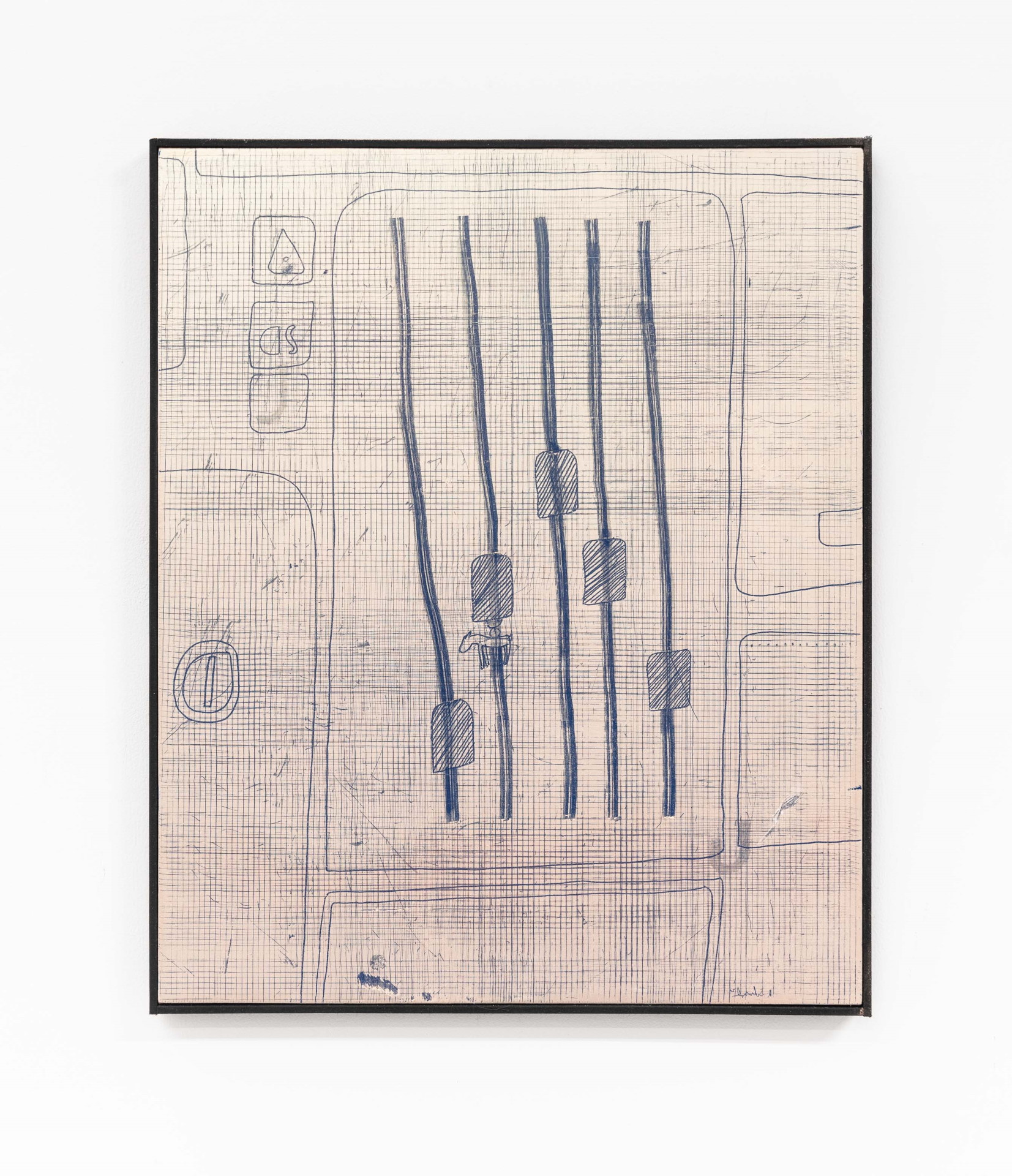 Gelbes Reh, Öl, Lack, Pigment auf Leinwand 50x40cm, 2021