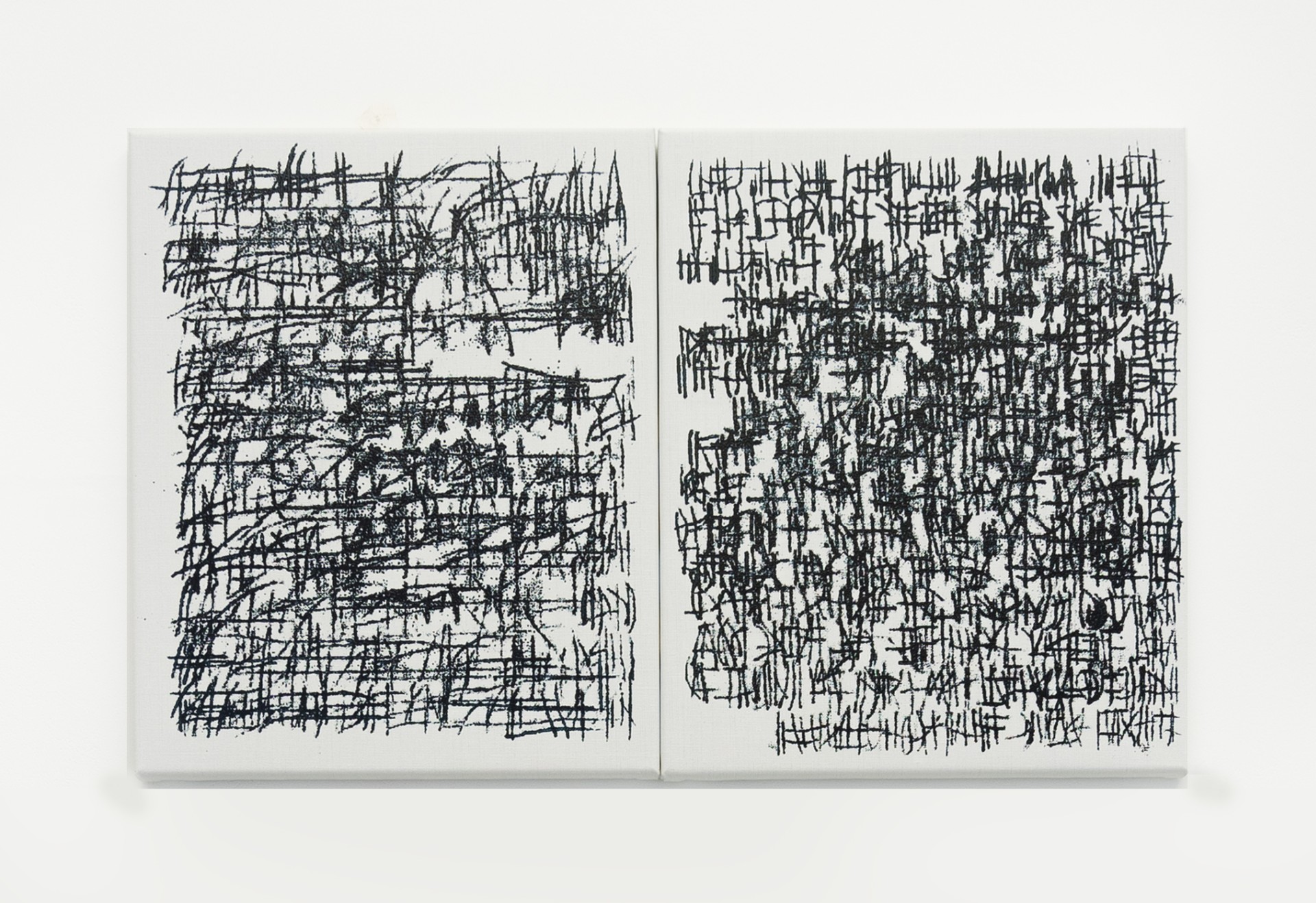 o.T. (September) 1, Öl auf Leinwand, 40 x 100 cm, 2022